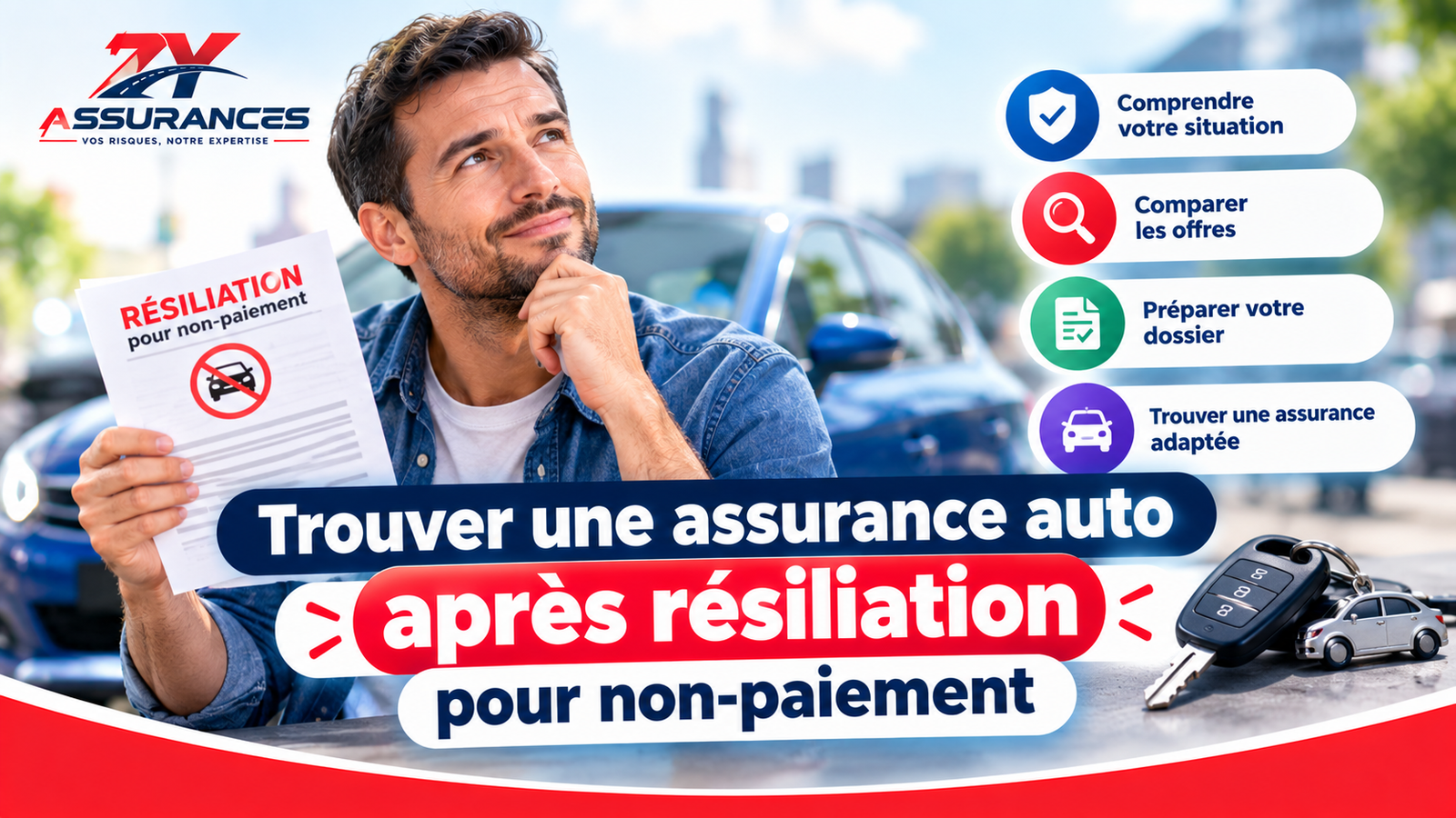 Trouver une assurance auto après résiliation pour non-paiement